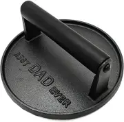 Kitchen Tools Heavy Duty Cast Iron Grill Press Burger Bacon 7”