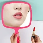 Makeup Mirror Hanging Hole Make Up Home Salon Travel Use Handheld Mirror Clear