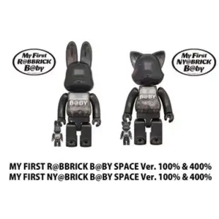 『地方爸爸』BE@RBRICK 庫柏力克熊 星空 千秋 星空 貓兔 400% 100% 一組 現貨