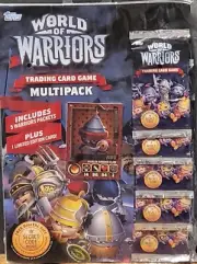 2015 Topps World of Warriors Trading Card Game 5 Packs 1 Ltd Ed Card Secret Code
