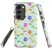 For Samsung Galaxy S23 Case Shielding Cover, Colourful Flowers
