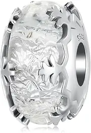 [DOYIS] 925 Sterling Silver Ice Crystal Charms for Pandora Bracelets for Women Teens