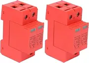 DC Photovoltaic Protector 40 kA Voltage Arrester with PC Shell 3.5 kV Visual Window for Power On and Off (DC 1000 V) Pack of 2