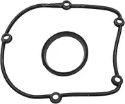 X AUTOHAUX No.06H103483C/06J103383D/06H103121J Engine Timing Cover Gasket Set for Audi A5 2.0L 2010-2014 Head Gasket Long-Lasting Sealing Rubber 1 Set Black