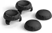 SCUF Thumbstick Grips - 4 Pack with 2 Bases - Tactic - Joystick Thumb Grips for Xbox One and Xbox Series X & S, PS4, PS5, Nintendo Switch Pro Controller - Black