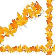 Fall Bulletin Board Borders 32.8Ft Colorful Maple Leaves Shape Die-Cut Bulletin Board Strips Thanksgiving Autumn Leaf Bulletin Board Trim for Classroom Office Chalkboard Decor (Yellow)