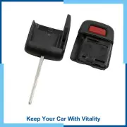 Pack(1) 4 Buttons Uncut Key Fob Remote Control Case Shell for Commodore