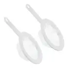 2Pcs 9"x6" 100 Mesh Food Filter Strainer Fine Mesh Sieve Filters Strainers White