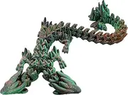Printed Dragon, Double Head Toy Dragons Printed Animals, Flexible Articulated Dragon, Movable Joints, Executive Desk Toys for Home Office