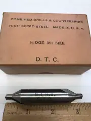 1 pc. M1 HS 60 DEGREE COMBINED DRILL & COUNTERSINK. USA (loc stk)
