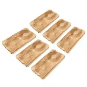 6Pcs Wooden Jewelry Display Tray Double Tray Jewelry Display Tray Holder Kit YEK