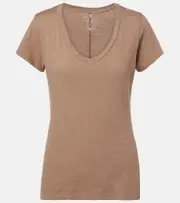 [Velvet] Velvet Lilith cotton slub T-shirt AU 14 brown