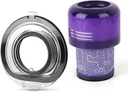 Dust Bin Base Lid Compatible with Dyson V11 V15 SV14 SV15 SV22 Vacuum Cleaner Canister Lid, Dust Bin Replacement Bucket Cover with Filter