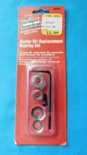 Vermont American Router Bit Replacement Bearing Set #23165~ 3/8" & 1/2" Bearings