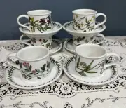 Portmeirion Botanic Garden Tea Cups And Saucers Set Of 6