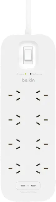 Belkin SurgePro 8-Outlet Surge Protector with Dual USB-C