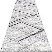 Rugs Iong unner rugs for hallway Modern Runner Rug Hallway Gray Carpet Runner 1m 1.5m 2m 2.5m 3m 3.5m 4m 4.5m 5m 5.5m 6m Extra Long Carpet for Home Kitchen Corridor or Stairs(120x350cm/3.9ftx11.5ft)