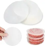 Burger Patty Paper Set Of 500 Sheets Round Baking Paper 11 Cm Wax Paper, Non-stick Separation Paper For Hamburger Presses, Fricailles, Patties, Stea