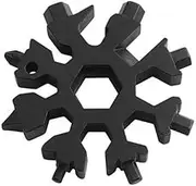 18-in-1 Snowflake Multitool, Snowflake Screwdriver Tactical Tool for Bottle Opener/Outdoor EDC Tools, Mens Valentines Gifts,Cool Camping Gadgets Tools for Men,Birthday Gifts for Men,Dad,Husband -Black