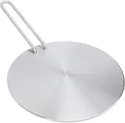 Stainless Steel Heat Diffuser Plate, Round Induction Converter with Detachable Handle for Gas Glass Cooktop, Premium Steel for Iron Pan Ceramic Pot Cooking Heating Food (18#)