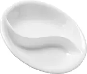 TIDTALEO Small Dipping Bowls Ceramic Sauce Dish Divided Soy Sauce Bowl for Chip Ketchup Mustard Syrup