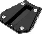 jiningxinxin Compatible With TRK 502X TRK502X Motorcycle CNC Kickstand Side Stand Extension Pad Support Plate Keyring(Black-TRK)