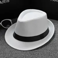 在飛比找樂天市場購物網優惠-紳士帽 紳士帽 子夏天復古英倫時尚青年男女亞麻爵士帽 休閑小