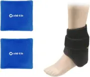 Ankle Gel Ice Pack for Pain Sprained Ankle Plantar Fasciitis, Hot Cold Therapy R
