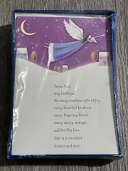 VTG K-Mart Christmas Cards 18ct Envelopes Trim Home Christian Psalm 145:7 Angel