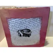Junk Treasure Journal Booklet HEARTS MISC Handmade Pockets, Ephemera