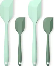 Silicone Spatula Set, Premium Spatulas Heat Resistant 2 Small and 2 Large for -