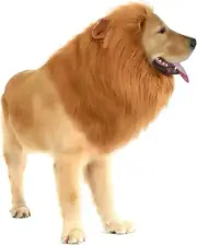Dog Lion Mane Costume with EarsHalloween Lion Mane Wig Costume for Medium to ...