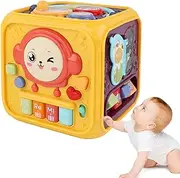Activity Block, Educational Learning Toys Musical Activity Block, Educational Learning Activity Cube with Instrument Sound and
