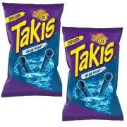 Takis - Crunchy Rolled Tortilla Chips ? Blue Heat, 9.9 Oz (2 Bags)
