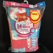 New Girls Hanes Tagless Bikinis 14 Pack Cotton Size 14 @ #26