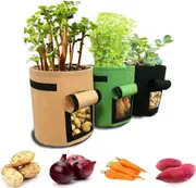 Ozoffer 3x 10gallon 35X40cm Potato Grow Planter Container Bag