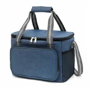 15L Insulated Travel Lunch Bags for Office Women Men,Oxford Cloth Tiffin Bag,Office Insulated Ice Pack for Women,Outdoor Tiffin Bags Color Blue