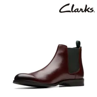 【Clarks】男鞋 Craft Arlo Top 經典時尚流線輪廓切爾西靴 短靴(CLM73461B)