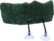 Turtle Dock Basking Platform by Automatic Suction Base for Turtle Tank Wide Range Use Black