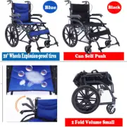 Altus Self-Propelled Wheelchair Manual Lightweight 20 inch Wheelchair Swing-Away