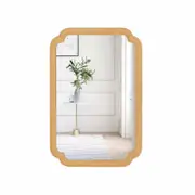 Costway 90 x 60 cm Rectangle Decorative Mirror Rounded Corner Arch Wall Mirror