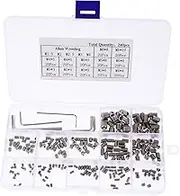 NOLITOY 1 Set Stainless Steel Socket Set Screws Head Grub Screws Assortment Kit with Internal Drive Cup Point Screw Assorted Screw
