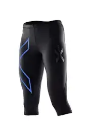 SUPER SALE | 2XU Womens Compression 3/4 Tights - Black/Blue