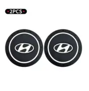 2 pieces Hyundai cup holder mats / coasters