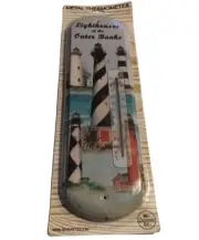 Thermometer Lighthouses Outer Banks Nautical Metal Large Chesapeake Bay NEW