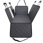 Waterproof Dog Car Seat Cover with Safety Belt & Storage Pocket, 54x24"