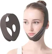 V-Line Face Slimming Strap, Double Chin Reducer Mask, Adjustable Facial Lifting Bandage, Gray