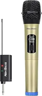 Wireless Microphone,Single Handheld Cordless Dynamic Microphone System with Rechargeable Receiver,Professional Karaoke Microphone,50m,for Singing,Wedding,DJ,Party,Speech