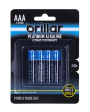 AAA Platinum Alkaline Batteries 4pk