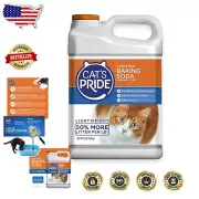 10 lb Lightweight Clumping Cat Litter with Baking Soda - Advanced Odor Control